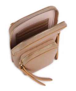 Pixie Handytasche genarbtes Rindsleder hellbraun