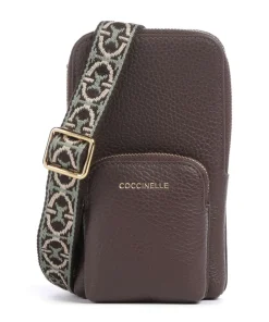 Pixie Handytasche genarbtes Rindsleder dunkelbraun