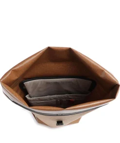 Planegg Rolltop Rucksack 13″ Polyamide, recyceltes Polyester braun