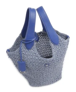 Play Medium Handtasche Baumwolle blau/weiß