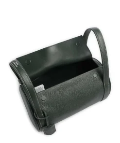 Play Medium Umhängetasche genarbtes Rindsleder dunkelgrün