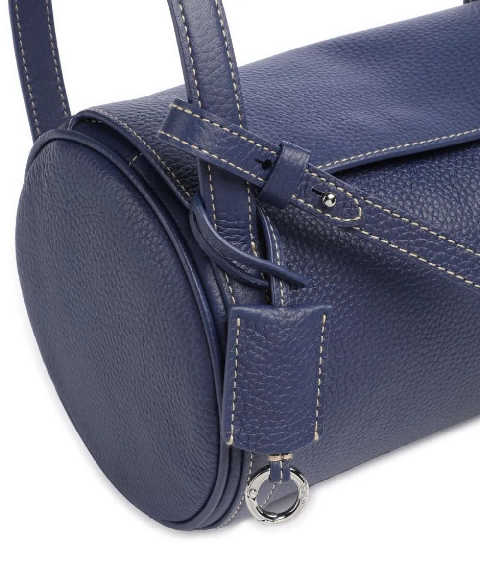 Play Medium Umhängetasche genarbtes Rindsleder dunkelblau