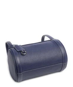 Play Medium Umhängetasche genarbtes Rindsleder dunkelblau