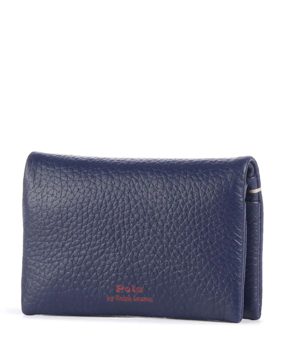 Play Small Geldbörse genarbtes Rindsleder dunkelblau