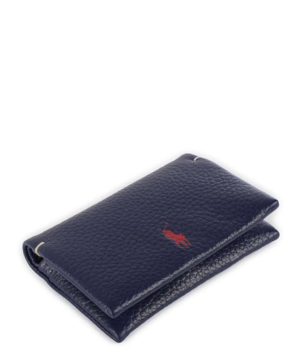 Play Small Geldbörse genarbtes Rindsleder dunkelblau