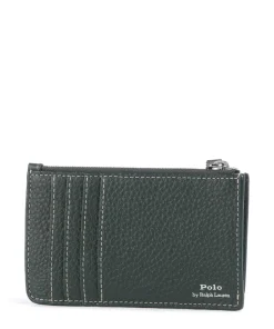 Play Small Kreditkartenetui genarbtes Rindsleder dunkelgrün