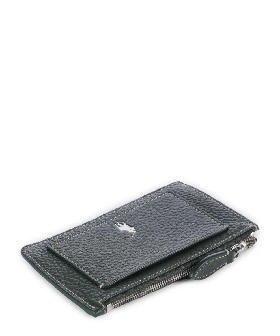 Play Small Kreditkartenetui genarbtes Rindsleder dunkelgrün