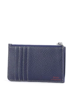 Play Small Kreditkartenetui genarbtes Rindsleder dunkelblau