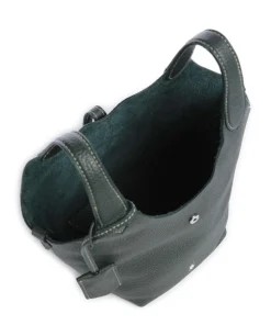 Play Small Umhängetasche genarbtes Rindsleder dunkelgrün