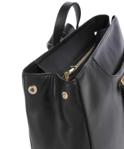 Pockets Icon Rucksack fein genarbtes Rindsleder schwarz
