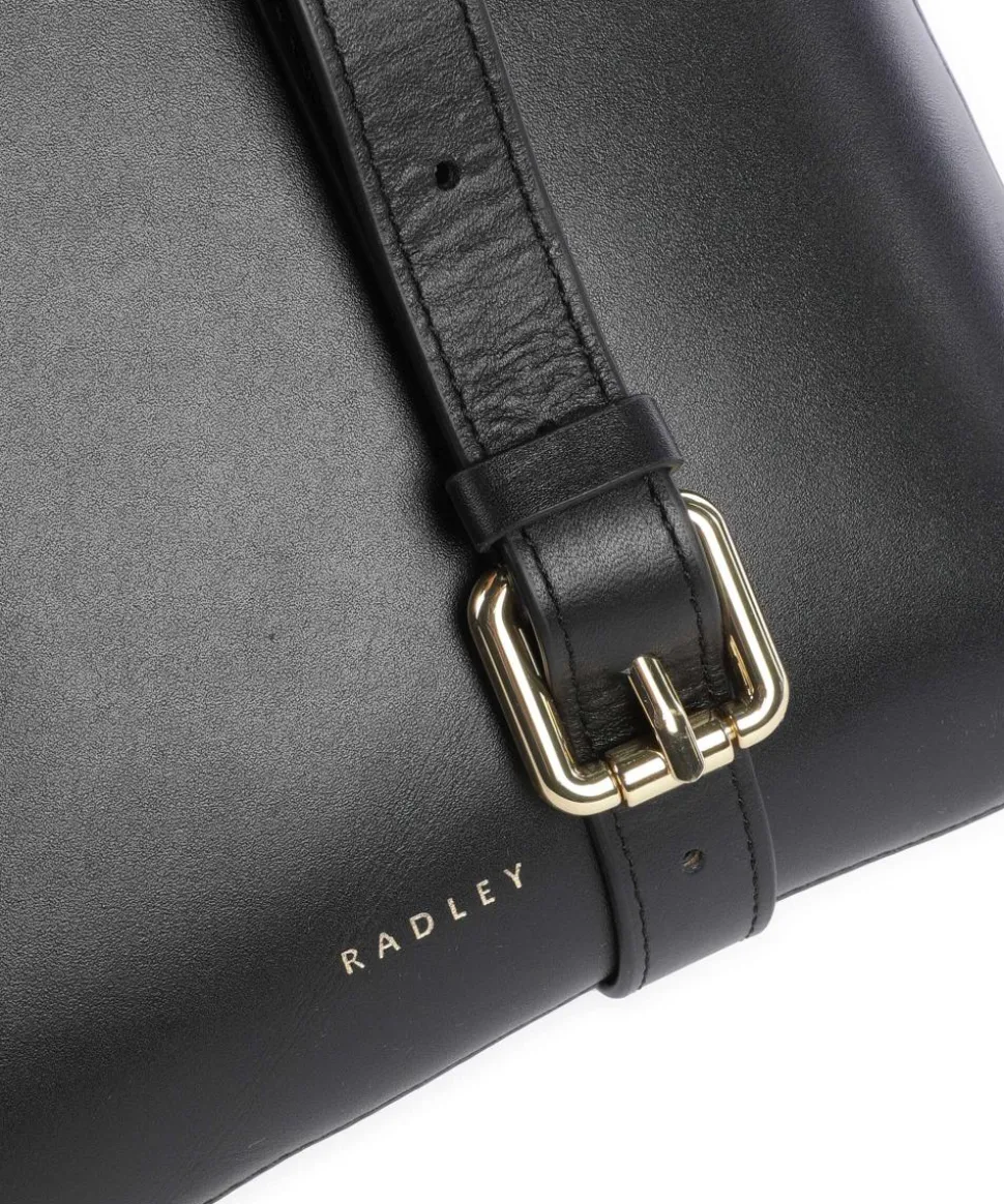 Pockets Small Umhängetasche fein genarbtes Rindsleder schwarz