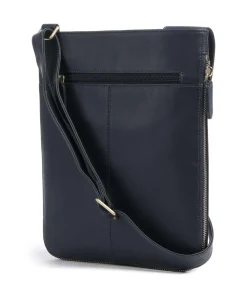 Pockets Umhängetasche fein genarbtes Rindsleder navy