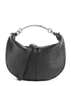Polly Mini Handtasche Lederimitat schwarz