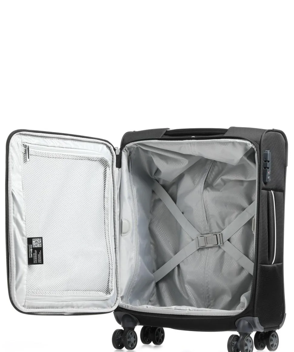 Popsoda 4-Rollen Trolley schwarz 55 cm