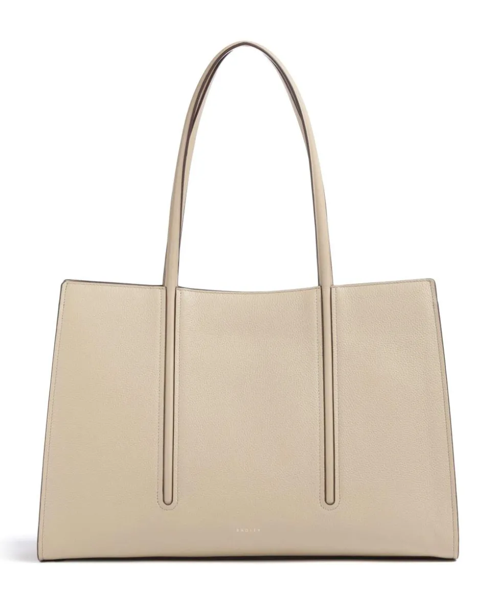 Portland Place Shopper genarbtes Rindsleder beige