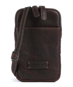 Porto 10 Handytasche genarbtes Leder dunkelbraun