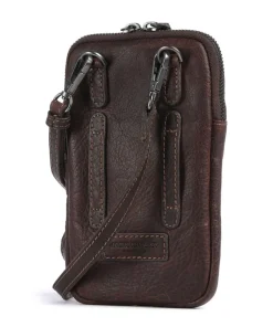 Porto 10 Handytasche genarbtes Leder dunkelbraun