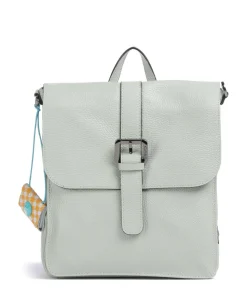 Porto Rico Nita Rucksack-Tasche genarbtes Kalbsleder mintgrün