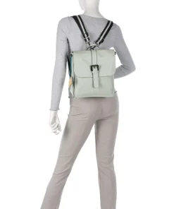 Porto Rico Nita Rucksack-Tasche genarbtes Kalbsleder mintgrün