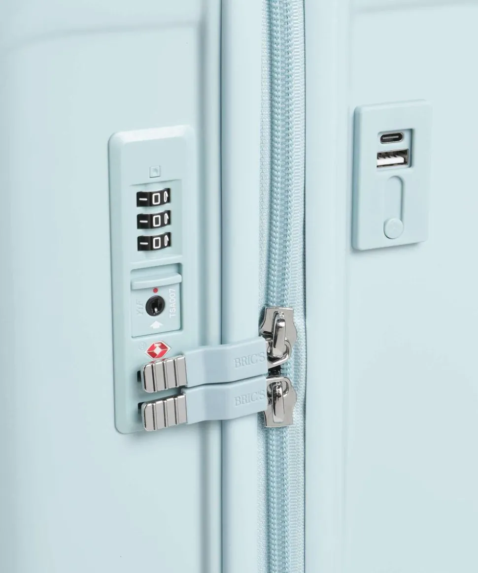 Positano 4-Rollen Trolley hellblau 55 cm