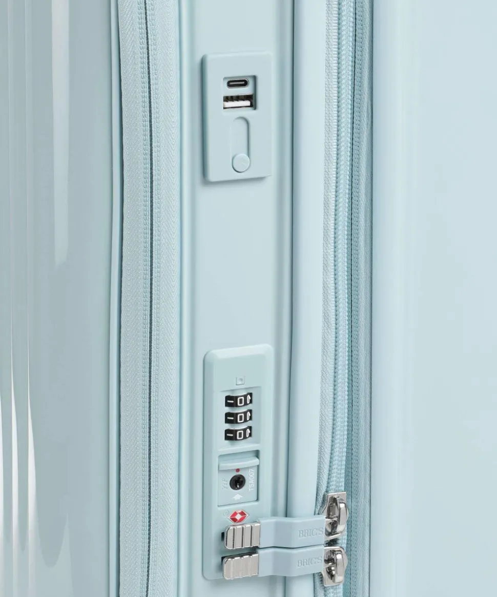 Positano 4-Rollen Trolley hellblau 55 cm