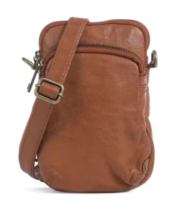 Power Field Handytasche fein genarbtes Leder cognac