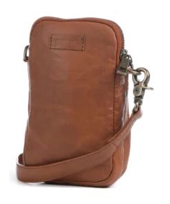 Power Field Handytasche fein genarbtes Leder cognac