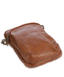 Power Field Handytasche fein genarbtes Leder cognac