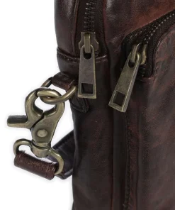 Power Field Umhängetasche Schafsleder dunkelbraun