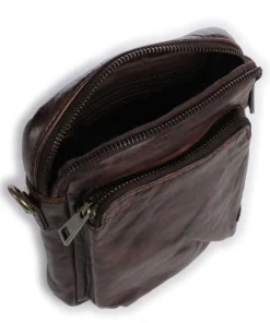 Power Field Umhängetasche Schafsleder dunkelbraun