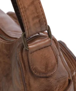 Power Field Umhängetasche Schafsleder dunkelbraun