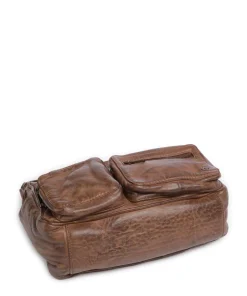 Power Field Umhängetasche Schafsleder dunkelbraun