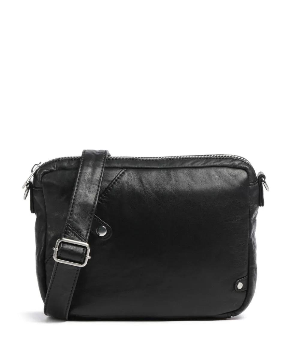Power Field Umhängetasche Schafsleder schwarz
