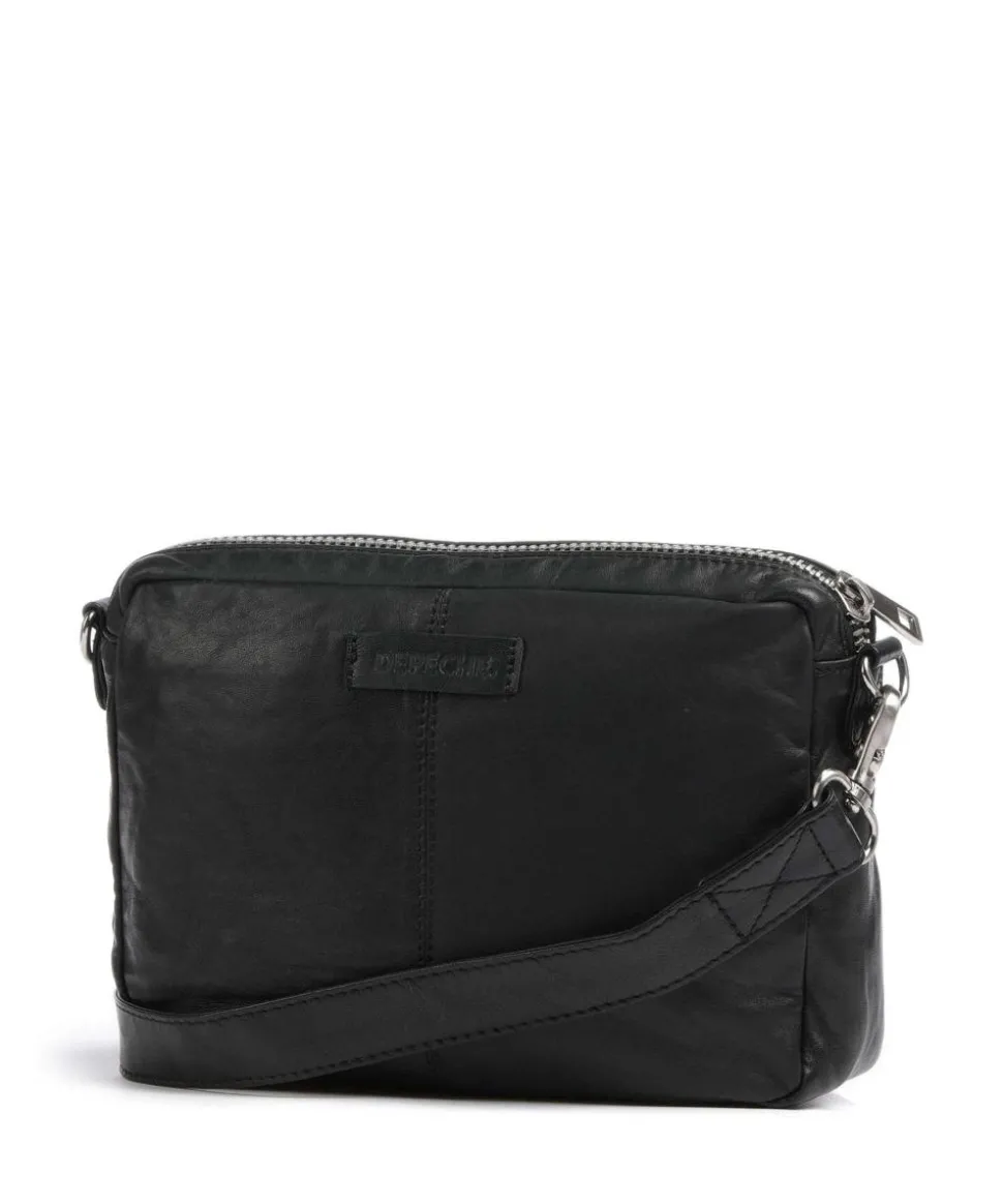 Power Field Umhängetasche Schafsleder schwarz