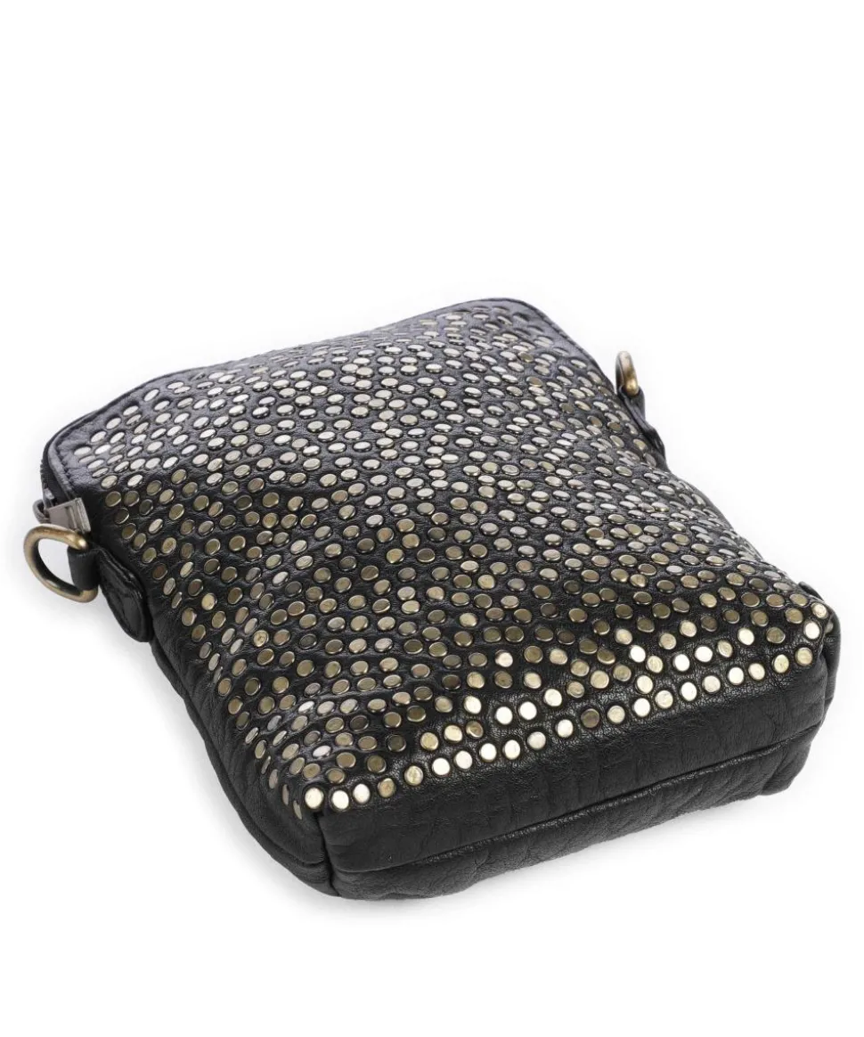 Power Parade Umhängetasche fein genarbtes Kalbsleder schwarz