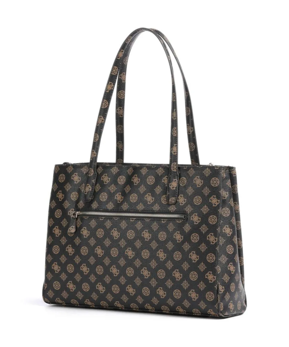 Power Play Shopper 14″ Lederimitat dunkelbraun