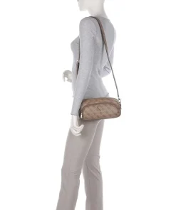 Power Play Umhängetasche Lederimitat hellbraun