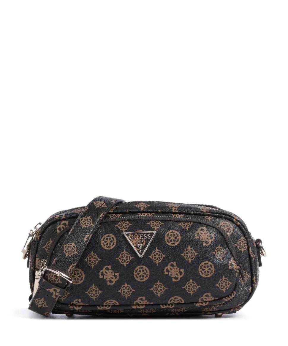 Power Play Umhängetasche Lederimitat dunkelbraun