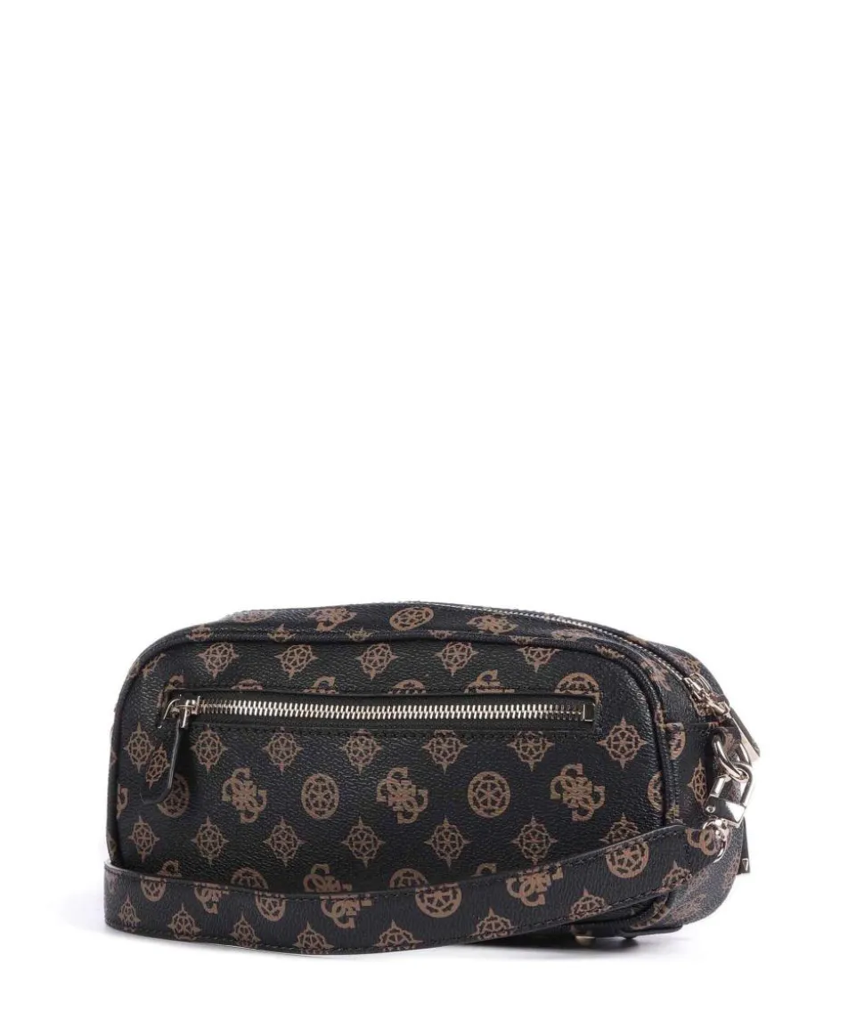 Power Play Umhängetasche Lederimitat dunkelbraun