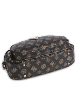 Power Play Umhängetasche Lederimitat dunkelbraun