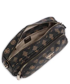 Power Play Umhängetasche Lederimitat dunkelbraun