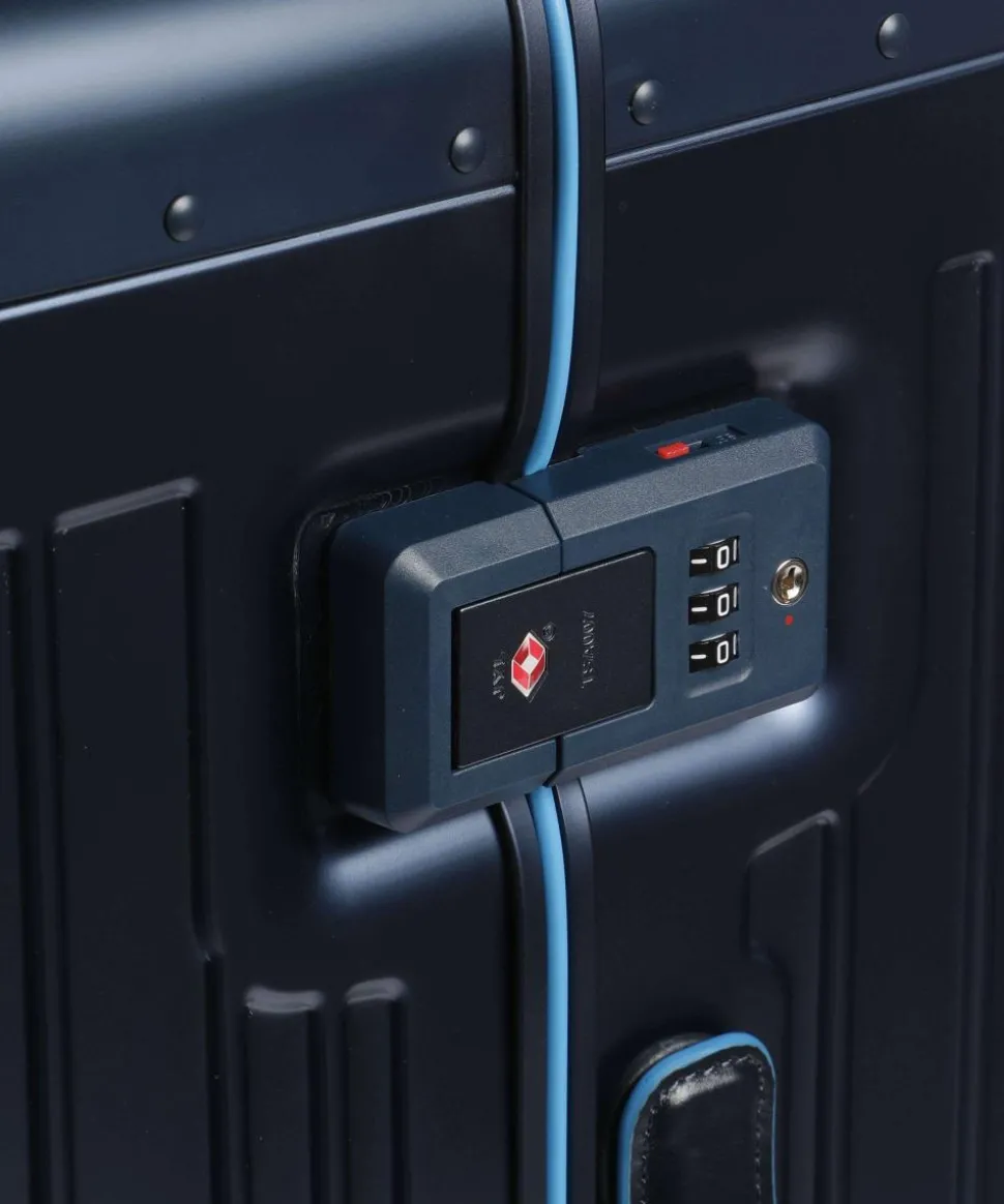 PQ-Alub 4-Rollen Trolley dunkelblau 79 cm