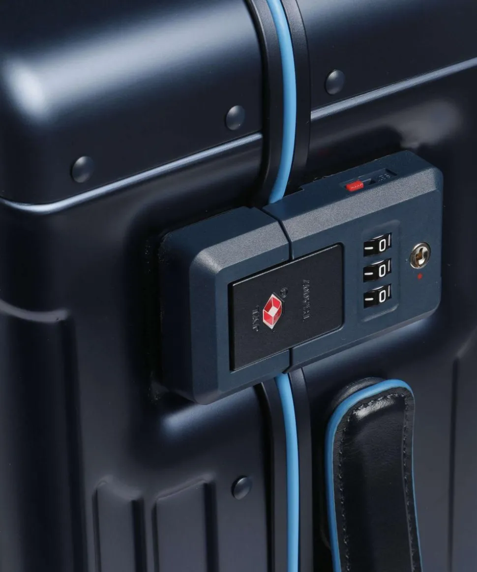 PQ-Alub 4-Rollen Trolley dunkelblau 55 cm