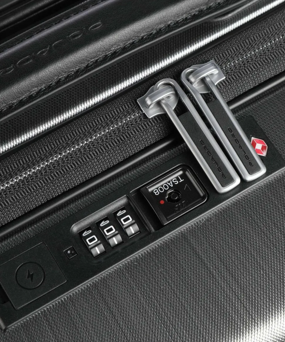 PQL-Premium 4-Rollen Trolley grau 50 cm