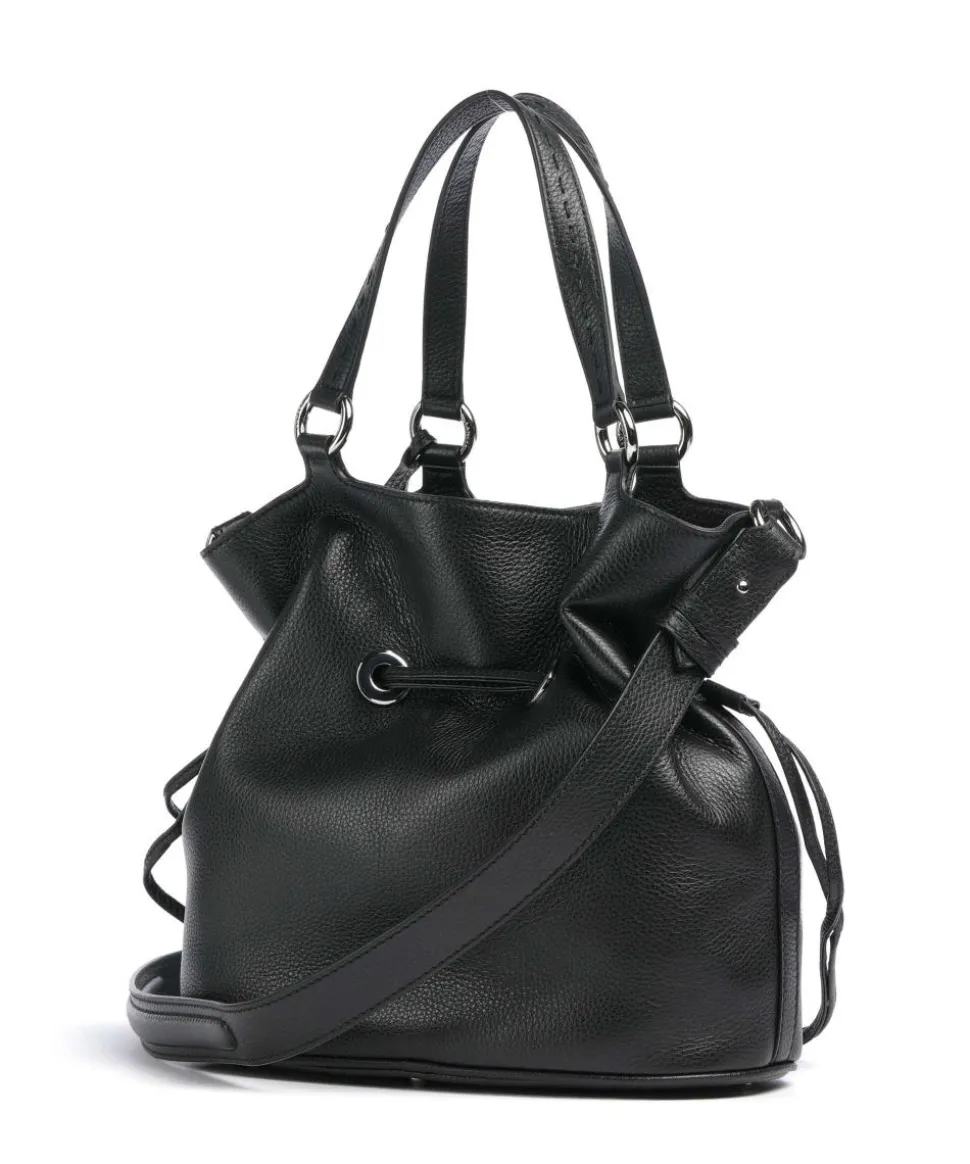 Premier Flirt M Bucket bag genarbtes Rindsleder schwarz
