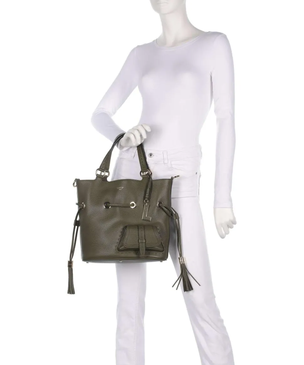Premier Flirt M Bucket bag genarbtes Rindsleder khaki