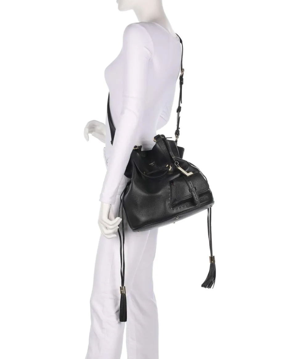 Premier Flirt M Bucket bag genarbtes Rindsleder schwarz