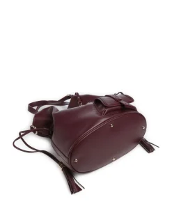 Premier Flirt M Bucket bag genarbtes Rindsleder brombeer