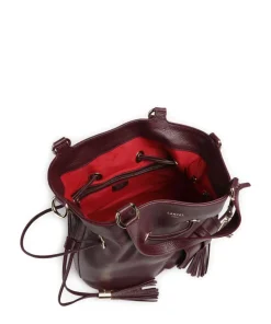 Premier Flirt M Bucket bag genarbtes Rindsleder brombeer