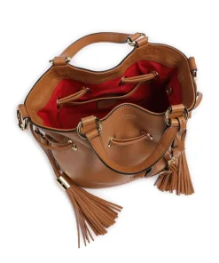Premier Flirt S Bucket bag genarbtes Rindsleder camel